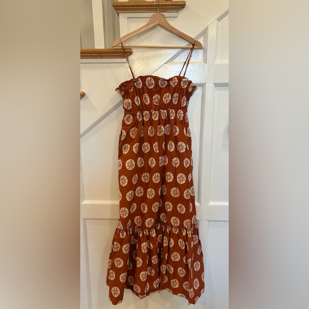 Free People Terracotta Floral Dress